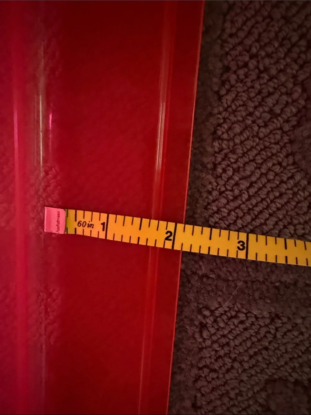 Lego Red Carrying Case with Yellow Minifigure Face